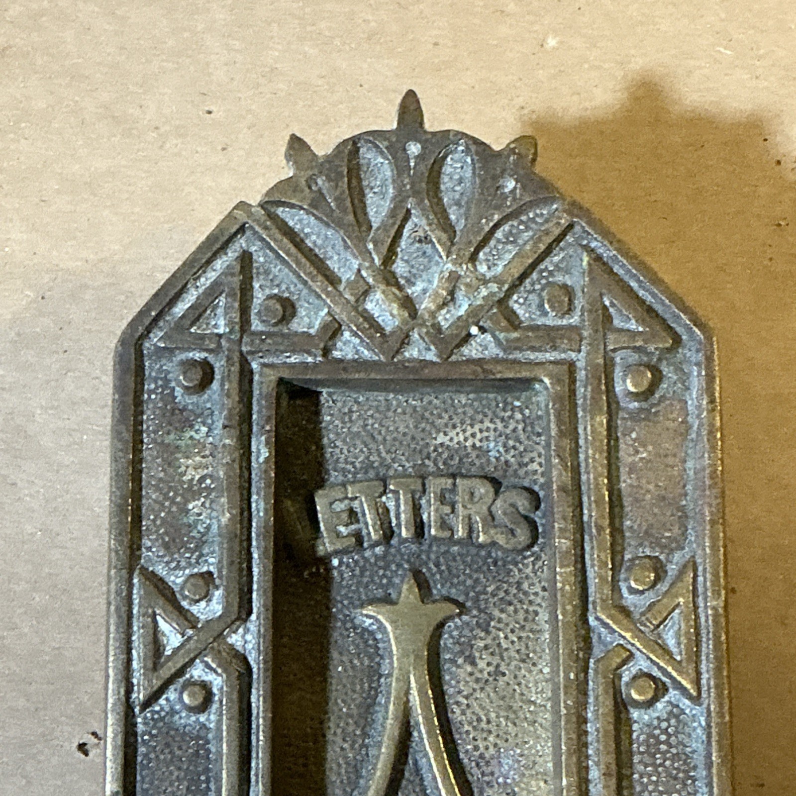 Antique Brass Letter Slot As Is INV-JDH12