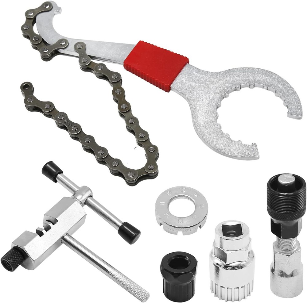 6PCS Set Crank Chain Cutter Extractor Freewheel Puller Cycling Maintenance Tool