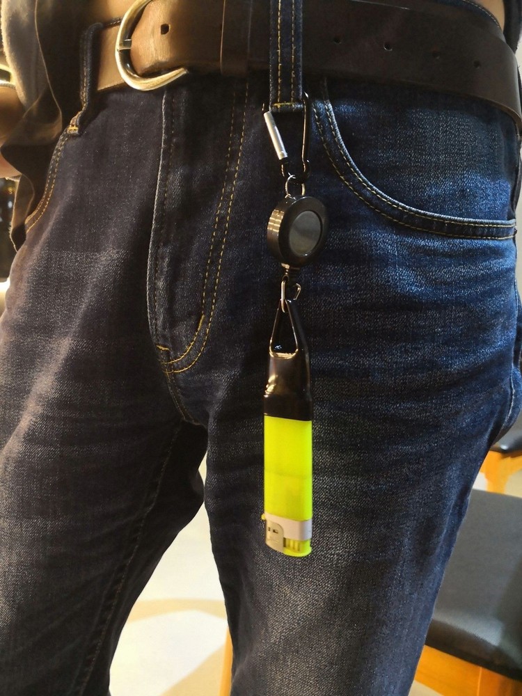 LIGHTER LEASH KEYCHAIN CLIP RETRACTABLE