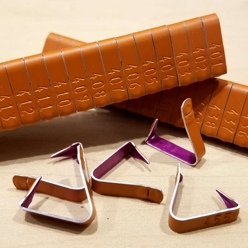 Pinnon Hatch Farms 100 Pieces Numbered Jiffy Wing Bands Chicken ID Tags