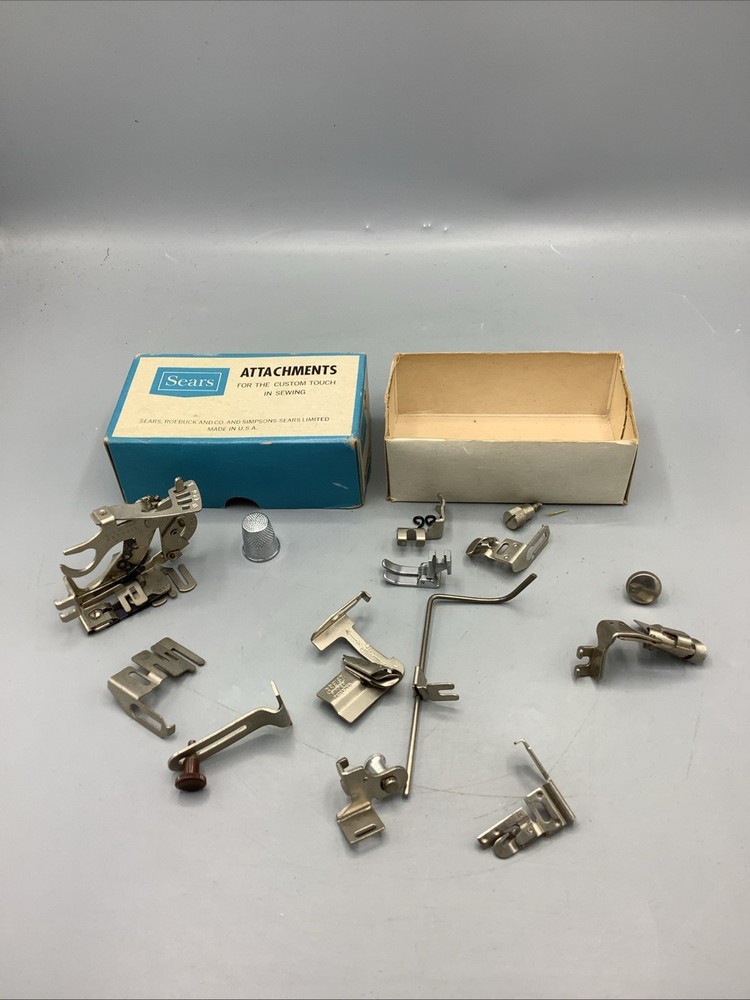 Vintage Sears Kenmore Sewing Machine Attachments Lot.
