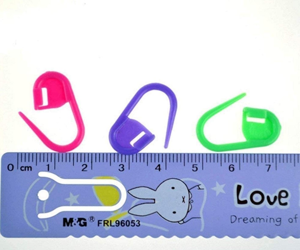 100PCS Crochet Stitch Markers Locking Knitting Clips