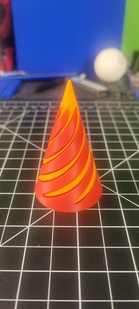 3d printed spiral cone