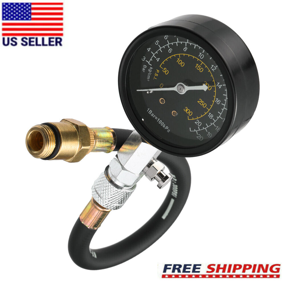 Engine Cylinder Compression Gauge Tester Kit Gas Engine Diagnostic Testing Tool