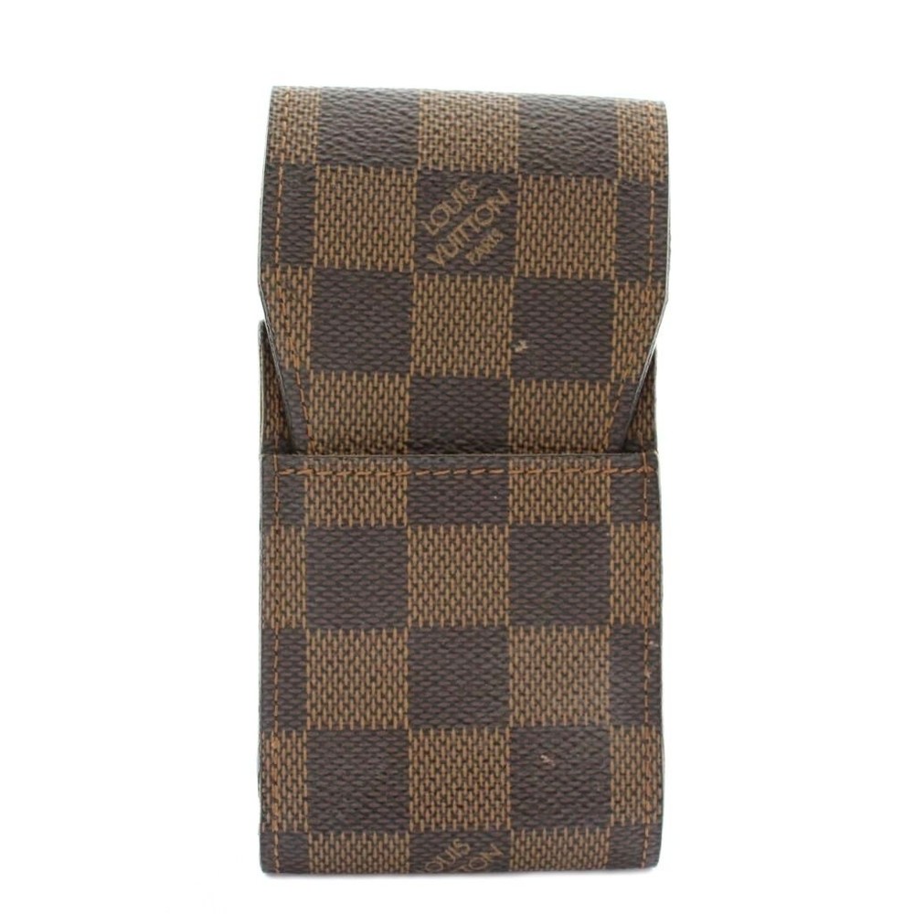 Louis Vuitton Damier Cigarette Case PVC Leather Used