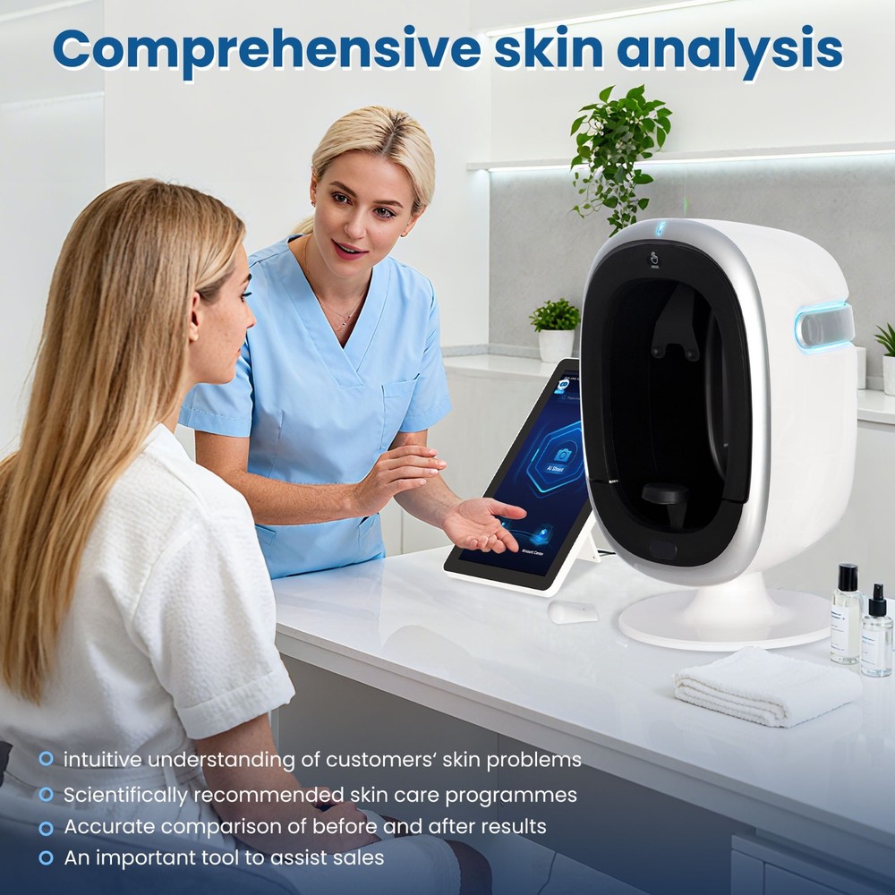3D Skin Analyzer With Scalp Face Scanner Professional Skin Analyzer Machine