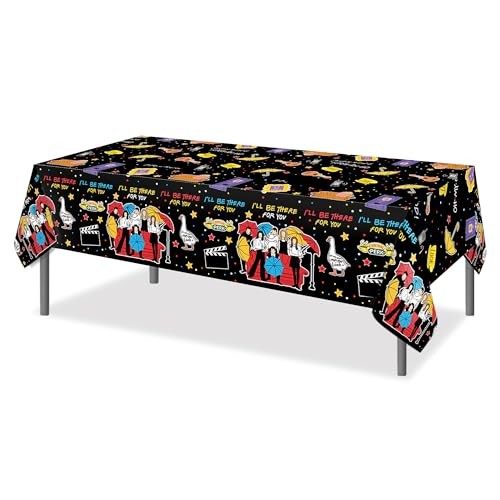 2 Pcs Party Tablecloth, 87" Lx51 W Rectangular Plastic Table Covers, 2 PCS