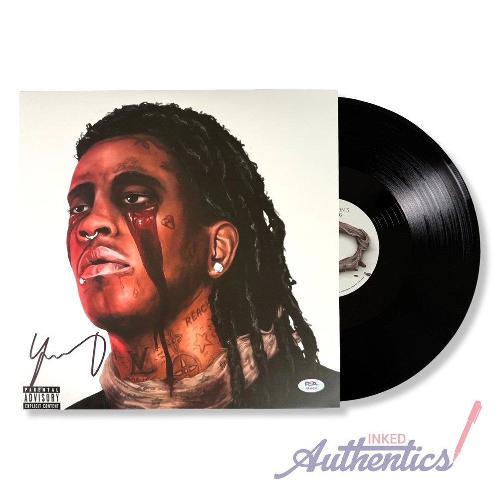 Young Thug Signed Autographed Vinyl LP “Slime Season 3” PSA/DNA Authenticate