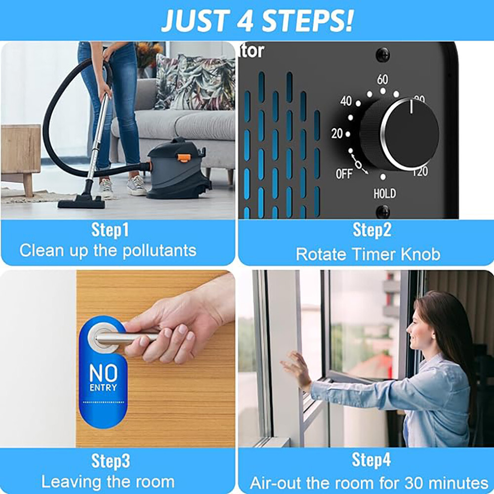 36000mg/h Ozone Generator Machine Air Purifier Ionizer Ozonator Timer for Home