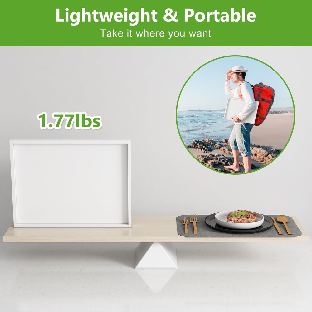 Bed Tray Table with Folding Legs, Bamboo Breakfast in Bed for Kitchen Serving...