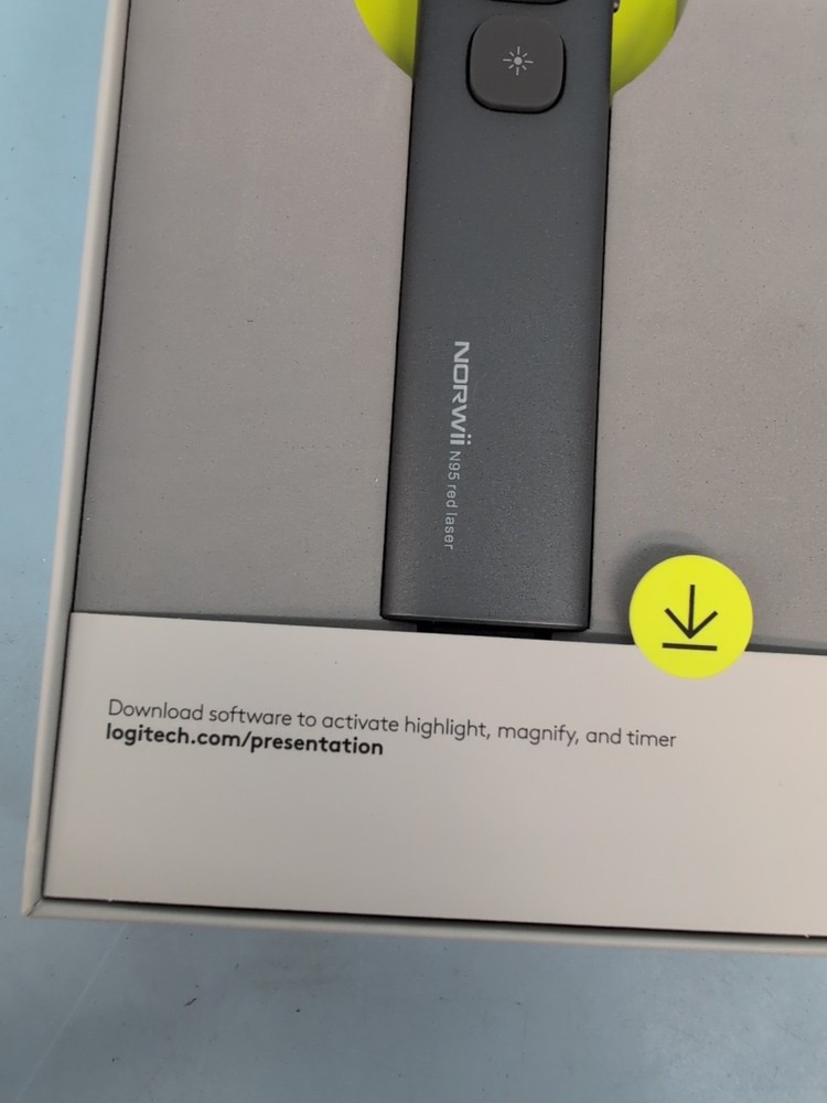 Logitech Spotlight Presentation Remote 100 Ft Range Slate 910-004654