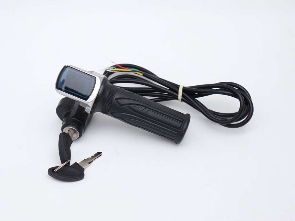 24V electric scooter throttle handle with keylock power indicator light