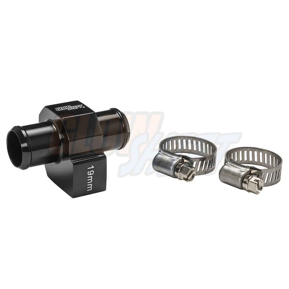 GlowShift 19mm 3/4" I.D. Water Oil Transmission Temperature Sender Hose Adapter