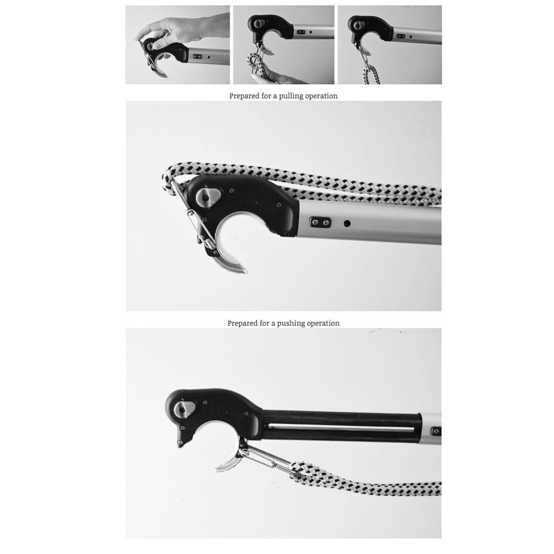 Robship Hook & Moor Boat Hook 2m/6.5ft Telescoping for Boat Mooring Cleat Ring