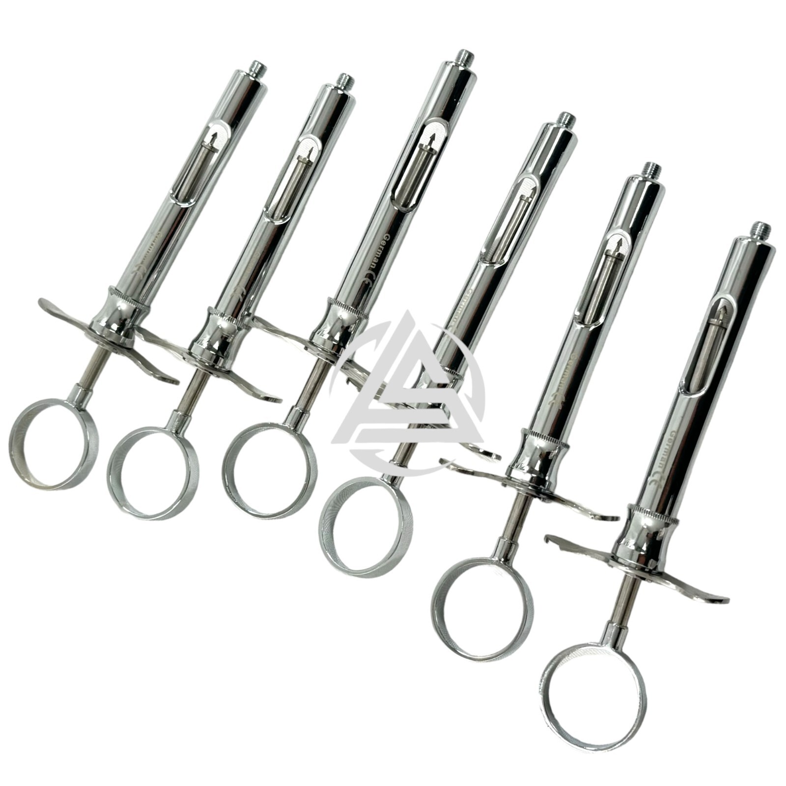 6 German Dental Anesthetic Syringe Self-Aspirating 1.8CC-Dental Instruments-A+