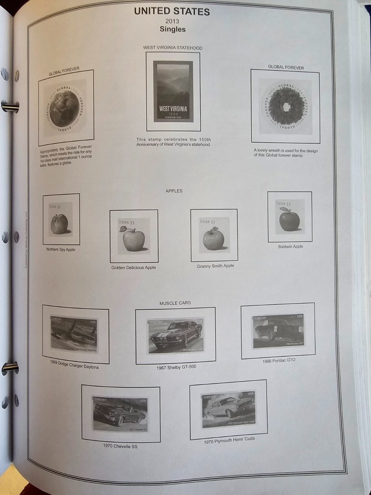 US Liberty Stamp Album 2010-2019 (PAGES ONLY NO STAMPS)