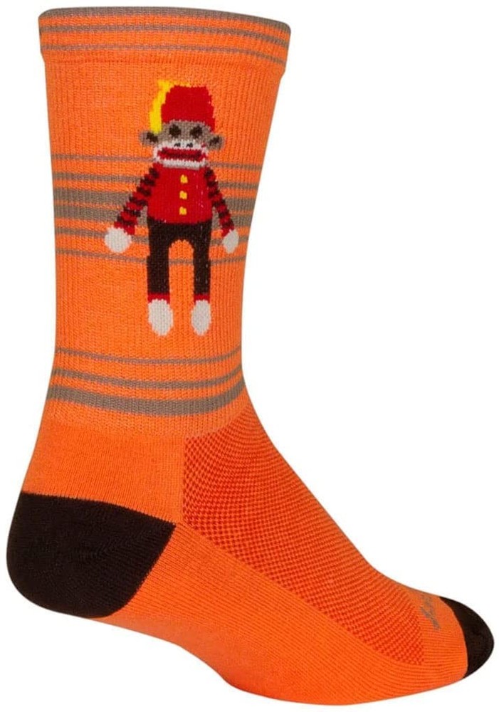 SockGuy Funky Monkey L/XL 6" Crew Socks