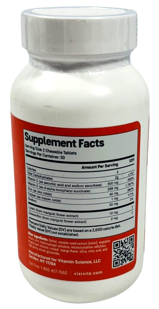 VisiVite AREDS 2 - 60 Chewable Tablets - EX 05/26