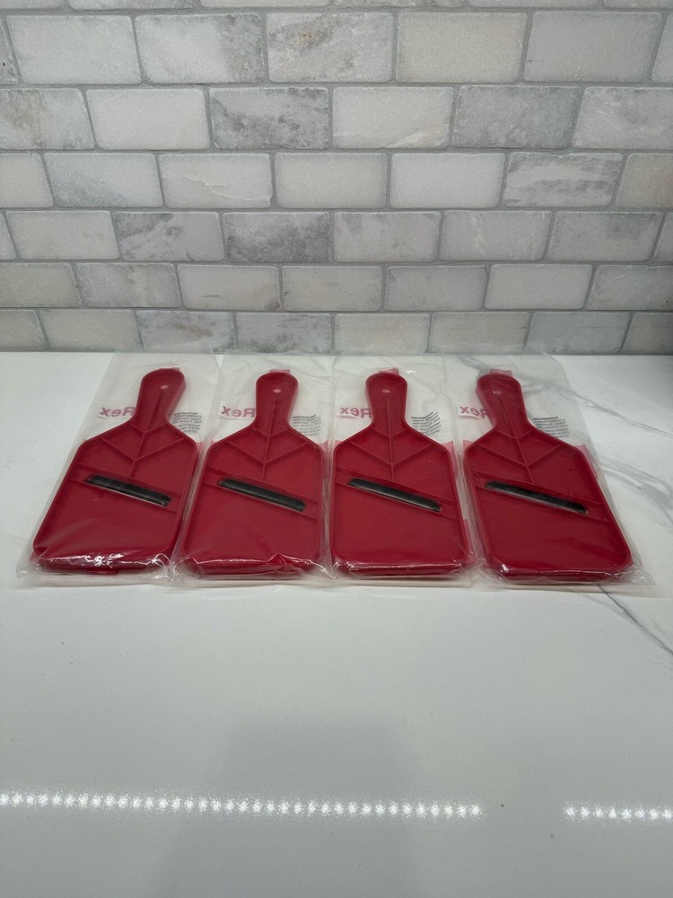 New Rex Plastic Vegetable Peeler Red - 4 Pack