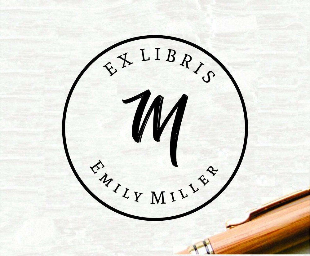 Custom Ex Libris Embosser Stamp, Personalized Embosser, Monogram Embosser stamp