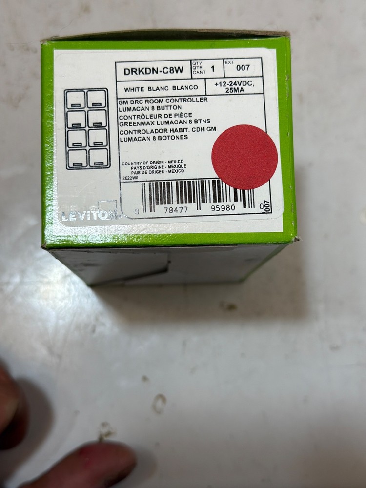 Leviton DRKDN-C8W ROOM CONTROLLER DRC