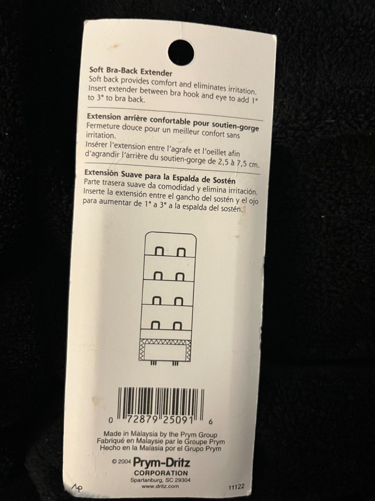 Prym Sewing Soft Bra Back Extender 1 1/4 in.