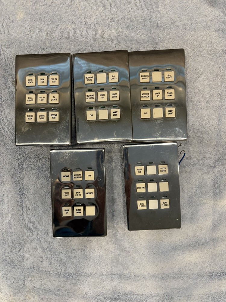 LiteTouch/Savant Control Station Keypad 9-Button Polished Chrome