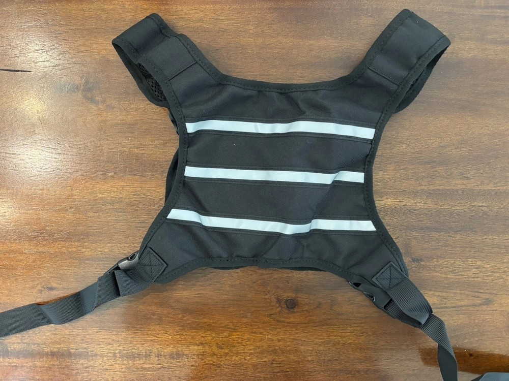 Neverwhy Reflective Running Chest Pack Phone Holder Adjustable Black Red