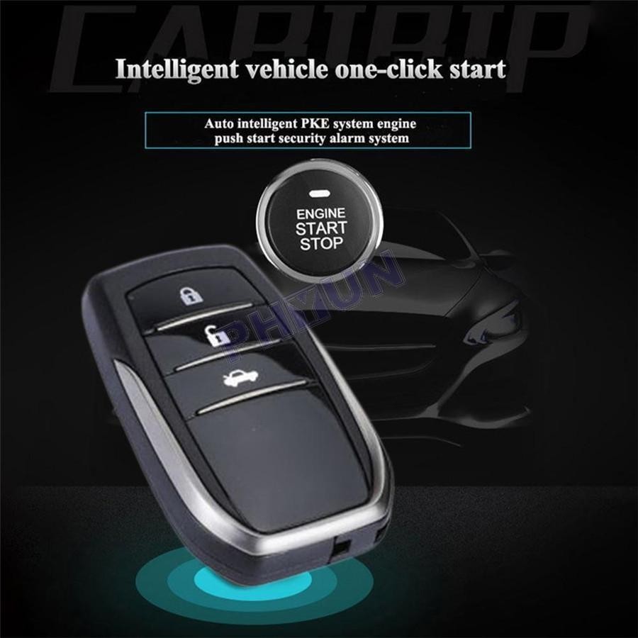 Car One-button Start System Keyless Entry Engine Start Alarm System Universal