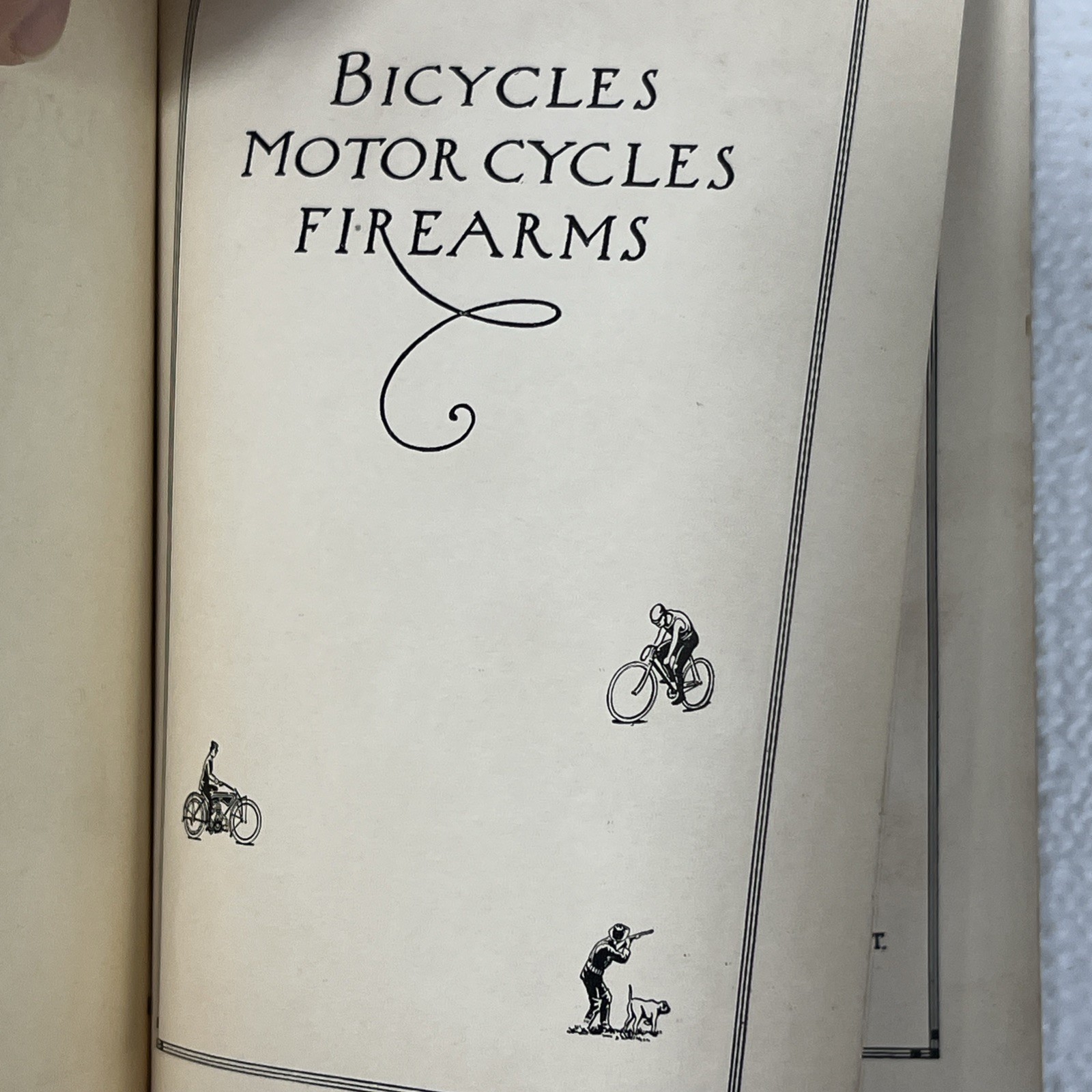 1913 Iver Johnson Original Paper Catalog for Bicycles, Motorcycles