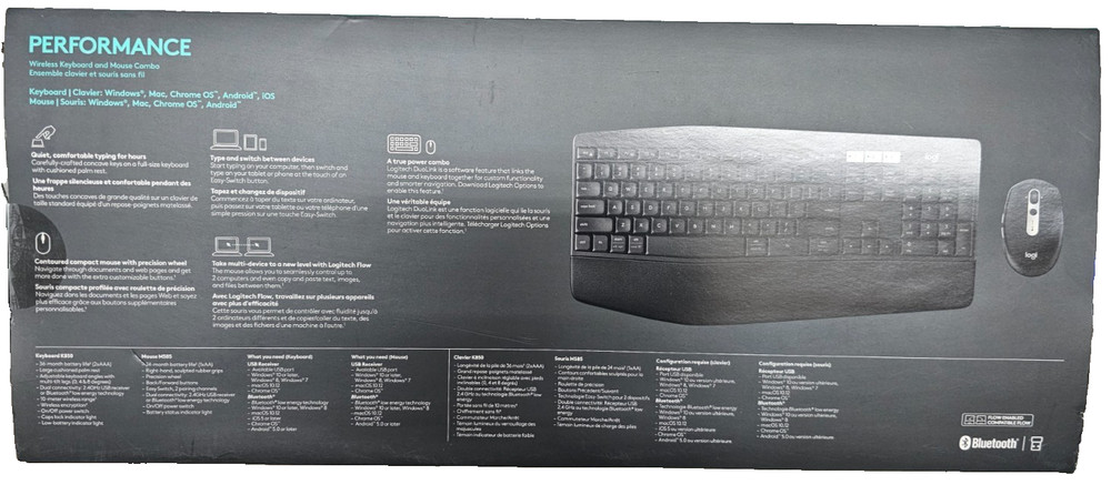 Logitech MK825 Wireless Keyboard and Mouse Combo