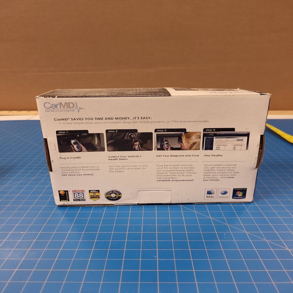 CarMD Vehicle Health System Diagnostic Scan Tool Car Code Reader OBD2 Scanner