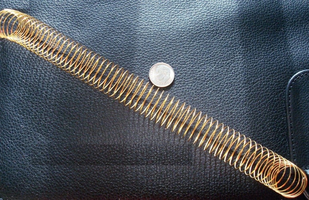 60+/- Memory wire ring loops gold plated ring or earring wire loops mw011