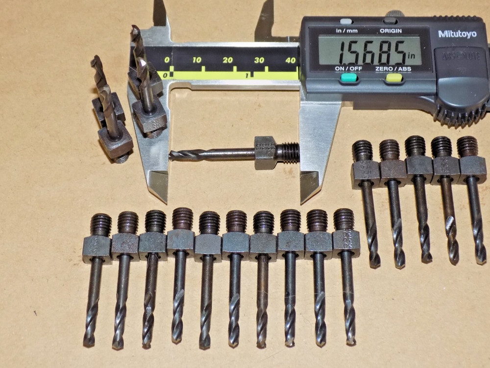 1/4-28 Aircraft Drill Bits #30 (.1285) Split Point 20pcs