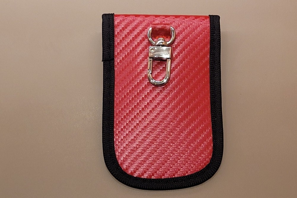 Mercedes Benz , 2 x RED Faraday Pouch, A Class, B Class, C Class, E Class, CLK,