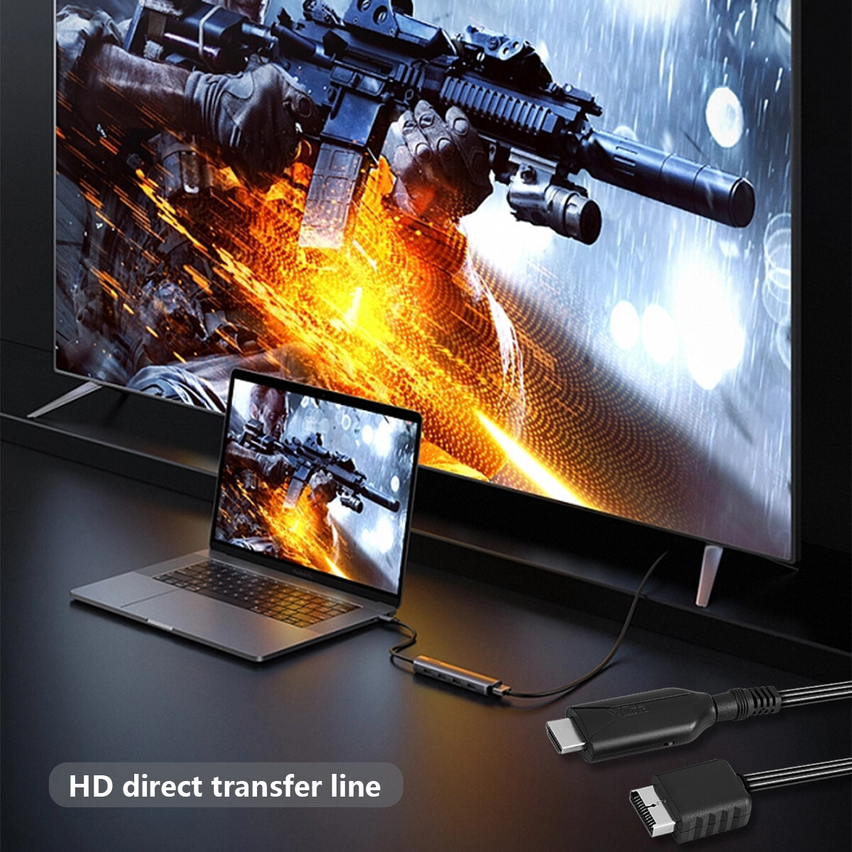 For Sony PS1 PS2 to HDMI Adapter Cable Game Console Audio Video Converter Lot