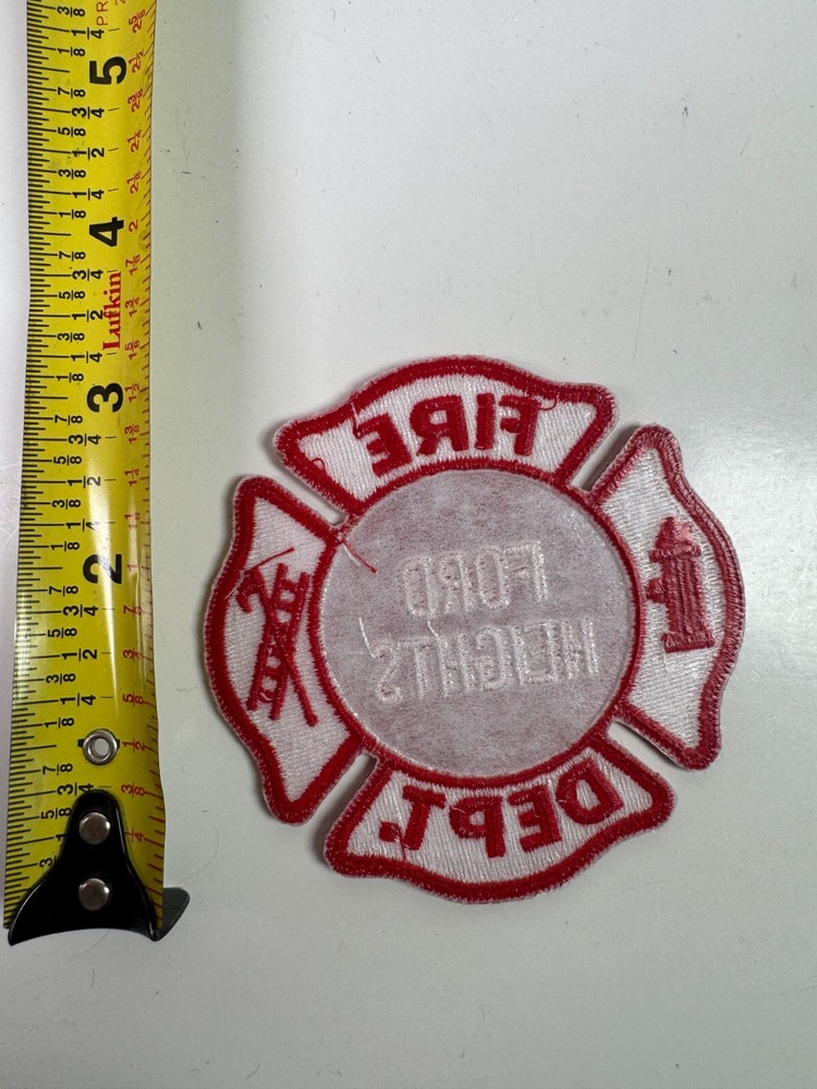 Ford Heights Fire Illinois IL Patch Z7