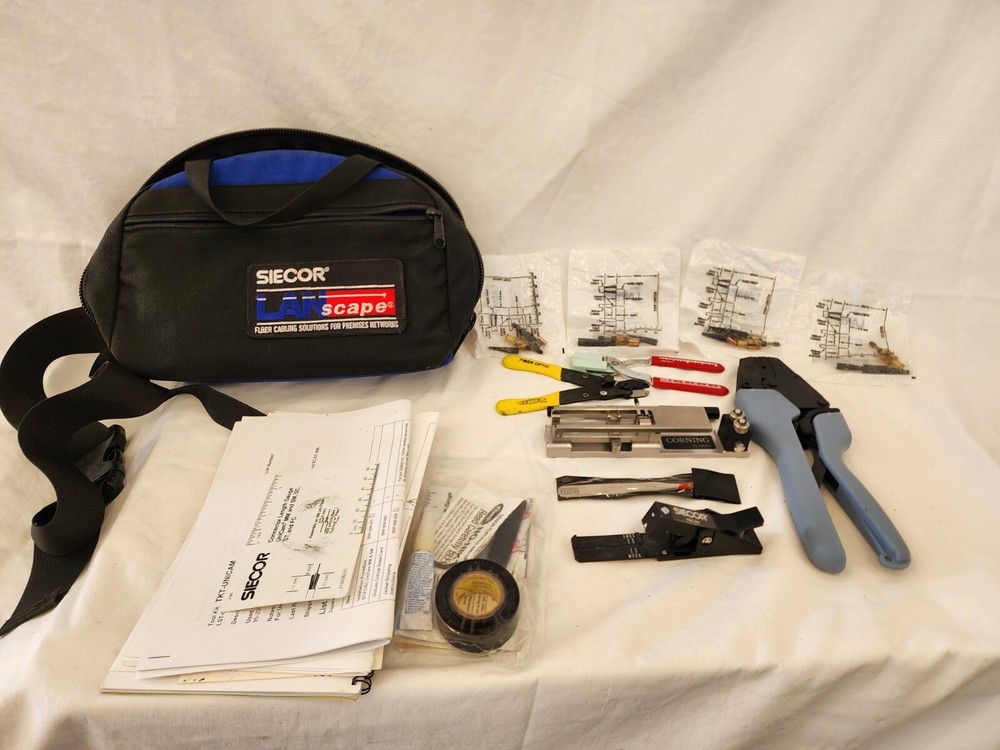 Siecor LANscape Connector Termination Fiber Optic Tool Kit