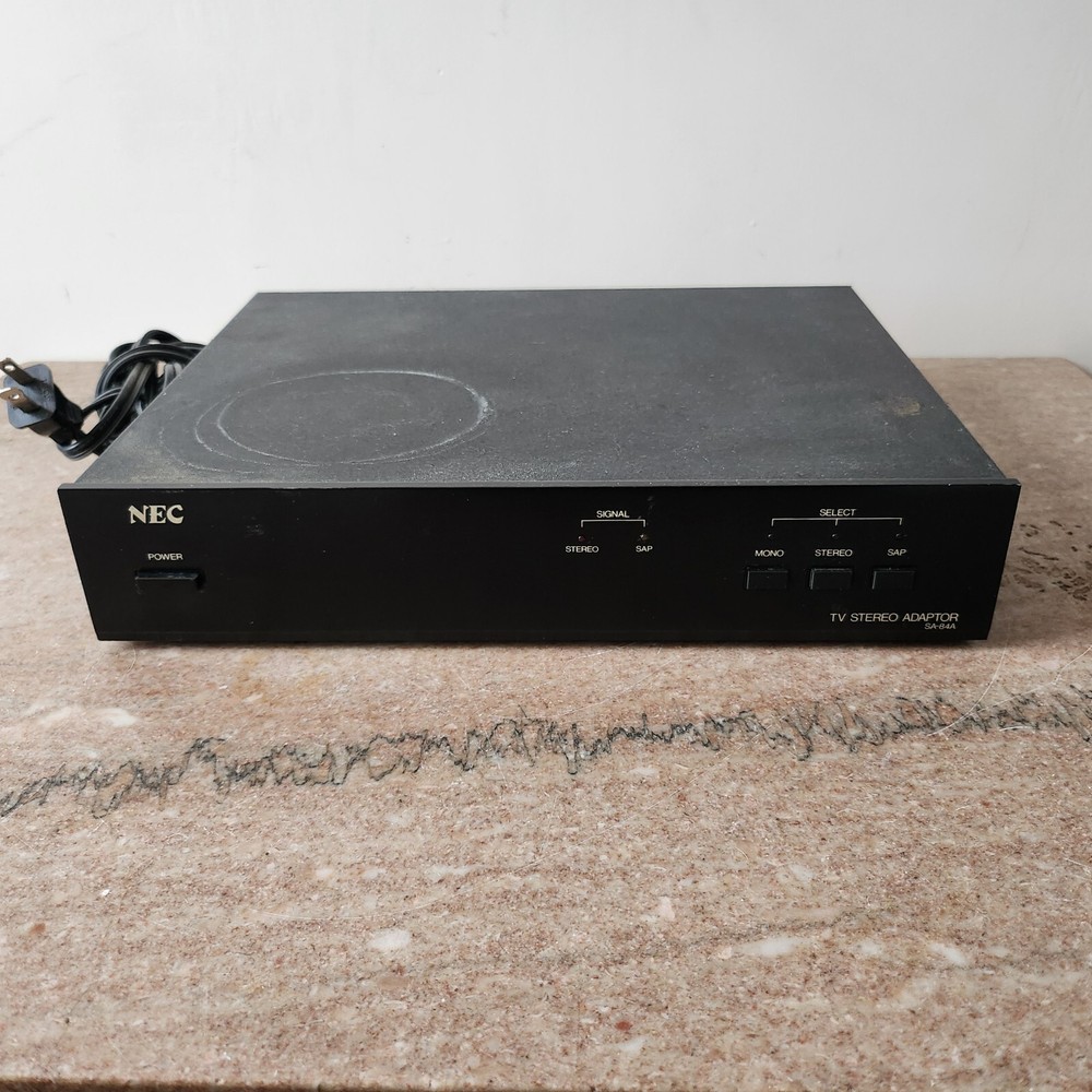 NEC Tv Stereo Adaptor SA-84A powers Up