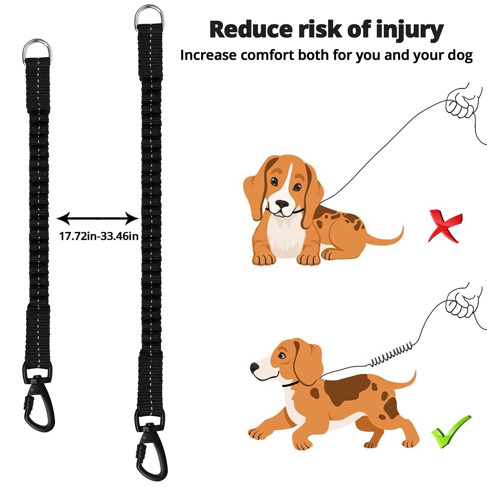 Long Dog Leash 80 FT: Heavy Duty Rope Leashes for Dogs Training with Swivel L...