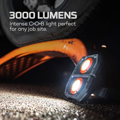 OMNI 3K Rechargeable Work Light |s COB, 6 Light Modes, Solid 3000 Lumen