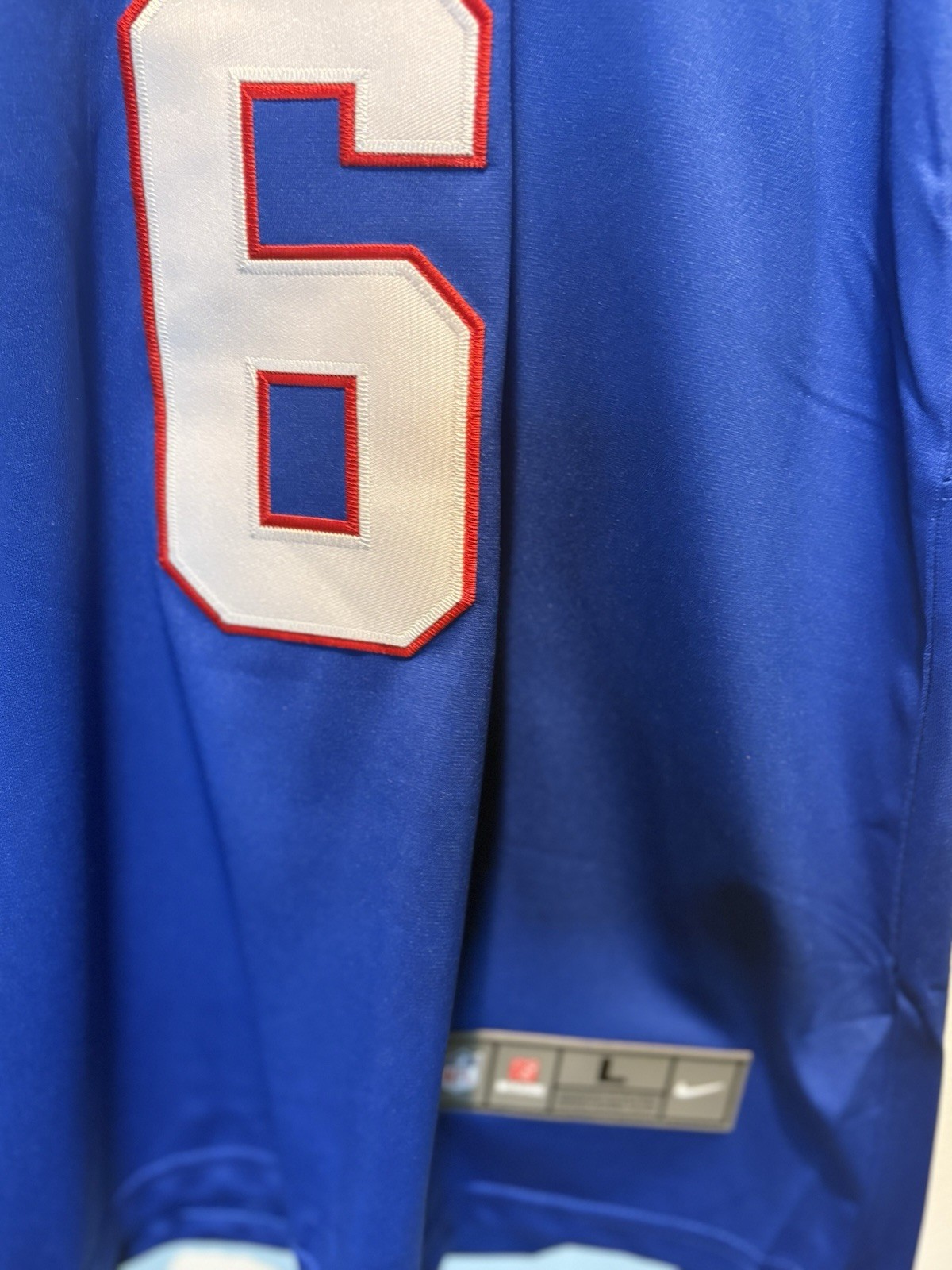 New! Jaxson Dart Youth Large (age 14-16) New York Giants Stitched Jersey