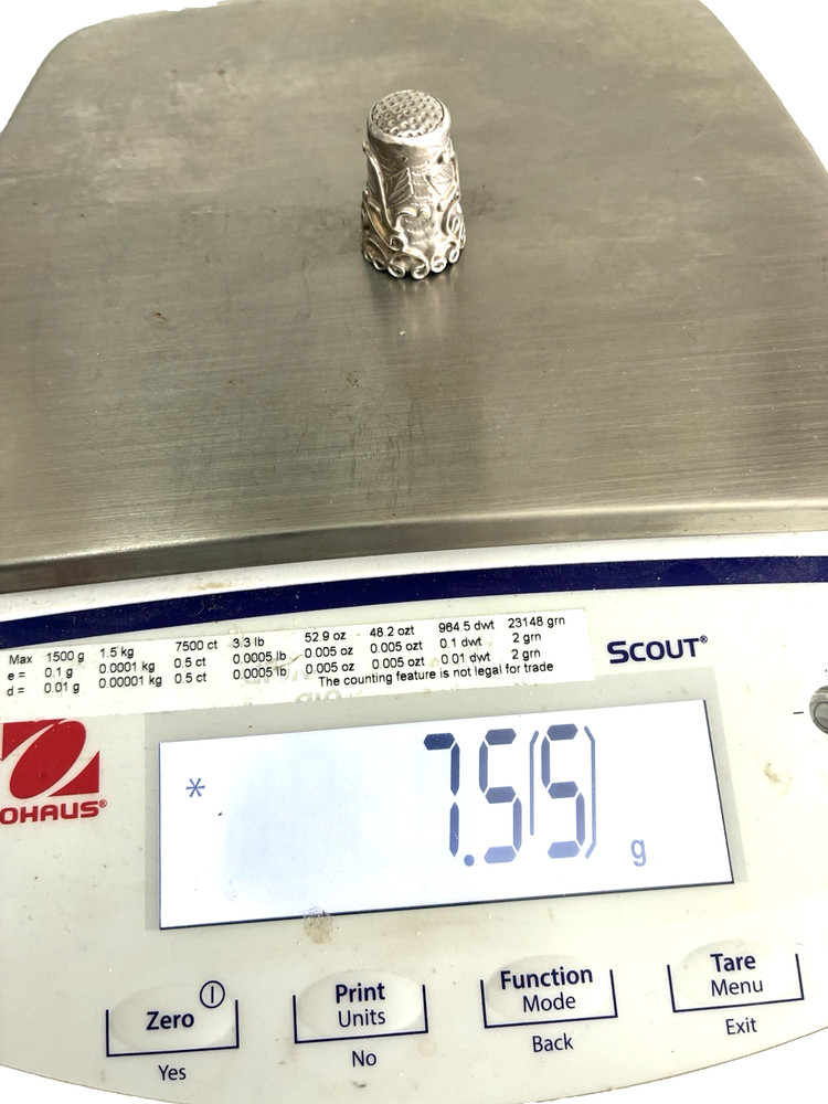 Vintage Silver Thimble