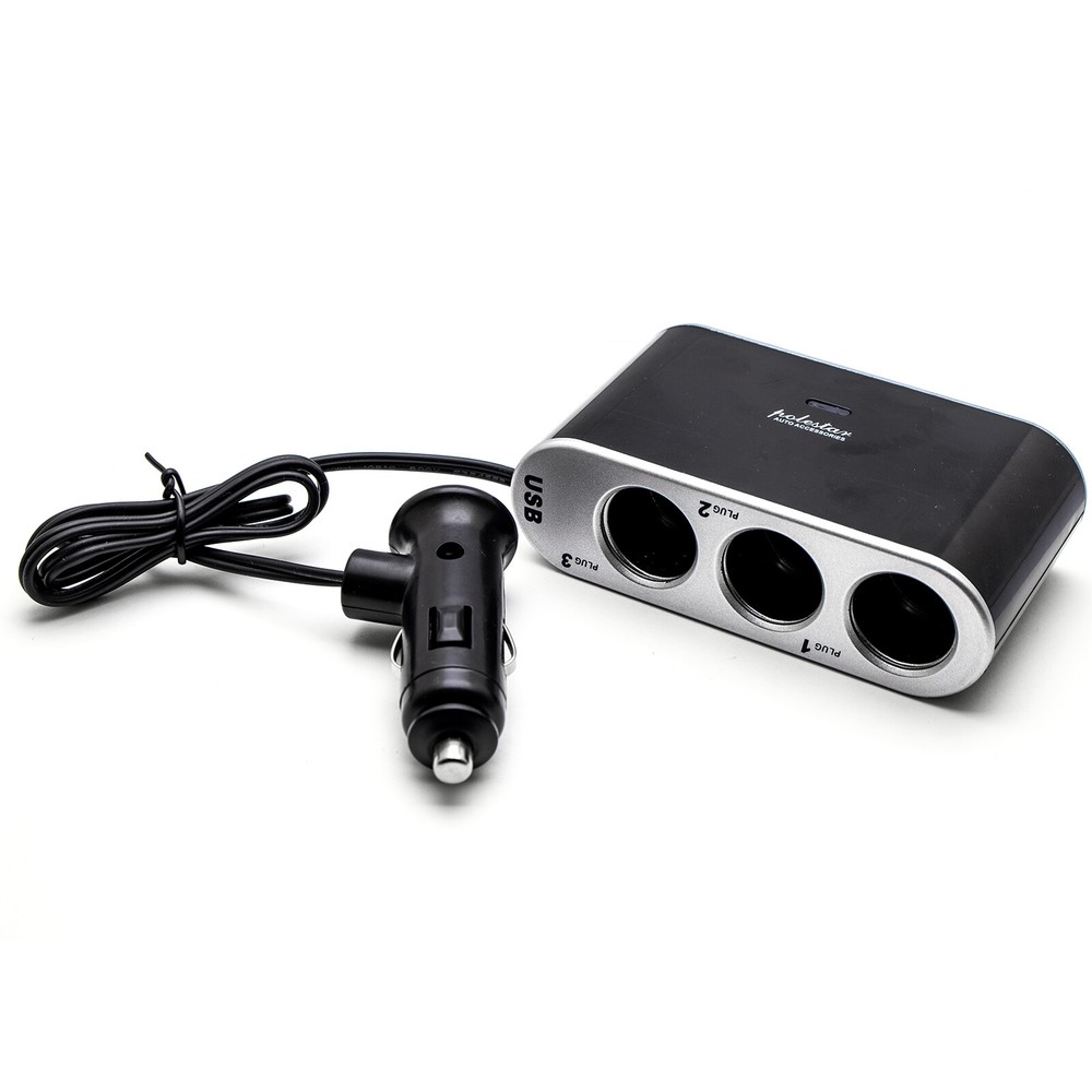 12V/24V Cigarette Lighter Socket Splitter with 1 USB Socket For Volkswagen Jetta