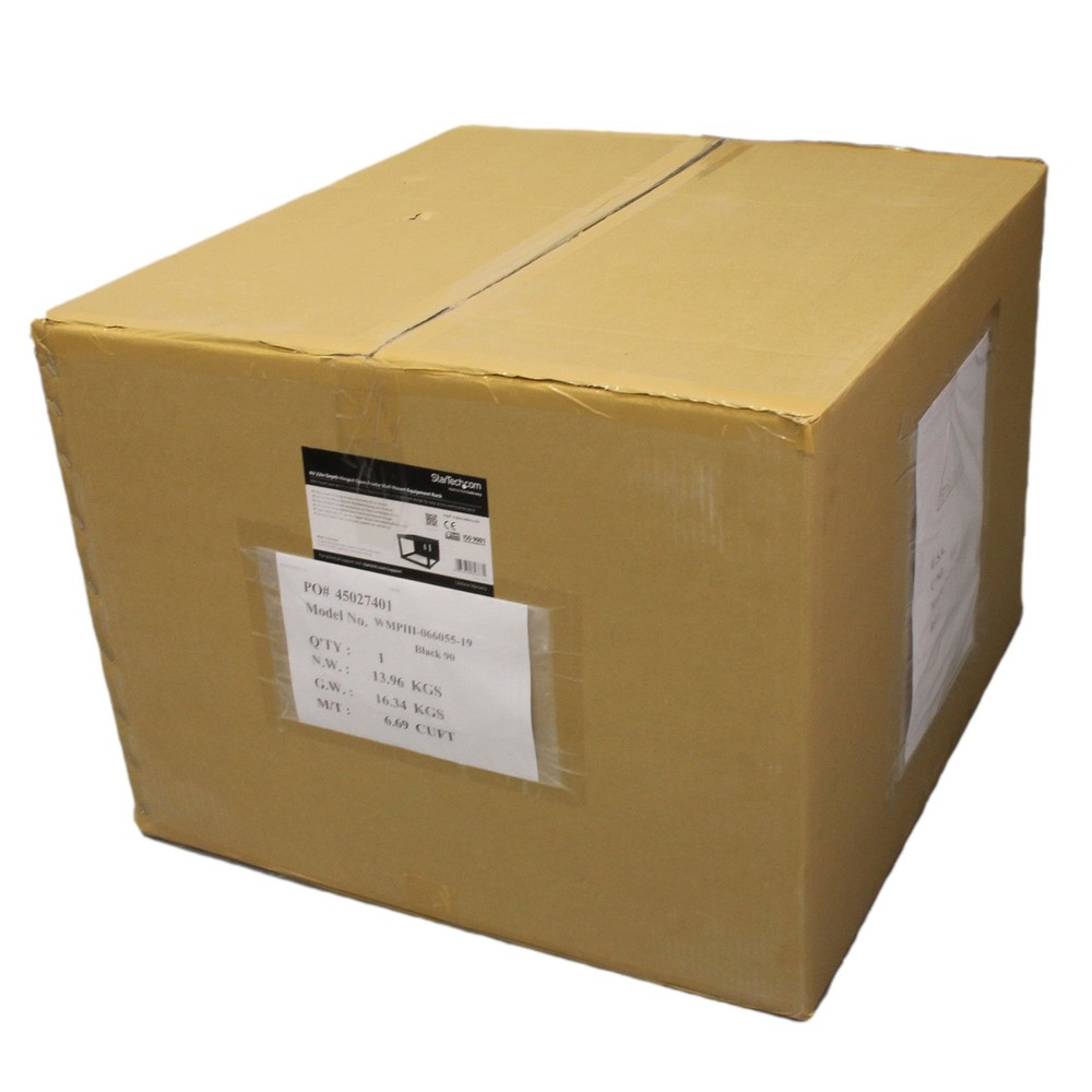 StarTech 6U 22in Depth Hinged Open Frame Wall Mount Server Rack