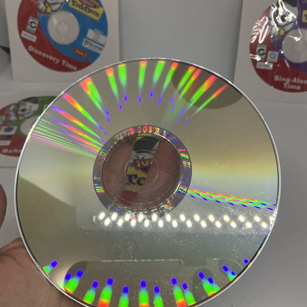 Jumpstart Advanced Preschool Toddler 4 Discs PC CD ROM RARE Complete