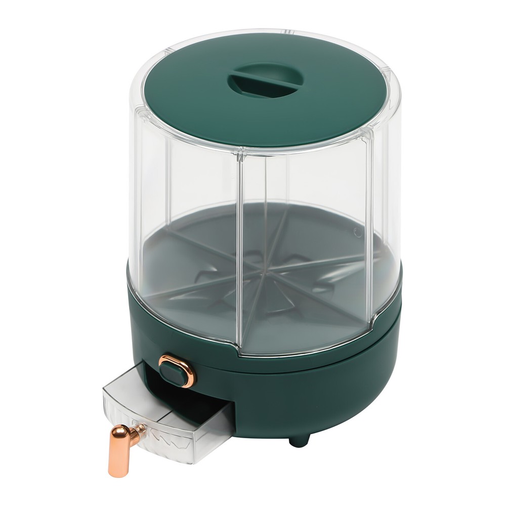 Rice Storage Container with 6 Compartments – Rotatable, Airtight Design