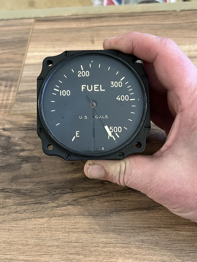 C-54 Skymaster Indicator Fuel Quantity Liquidometer 0-500 Gallons