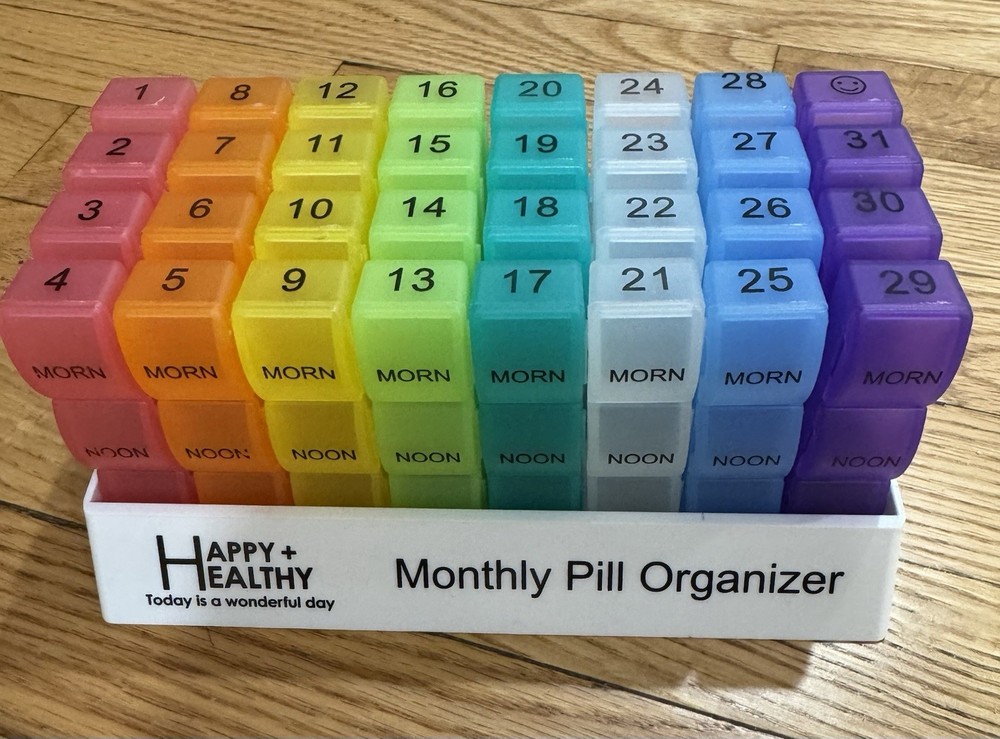 Monthly Pill Organizer Case 3 Times