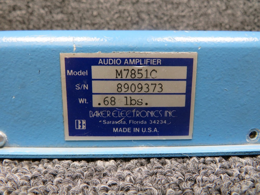M7851C Baker Electronics Audio Amplifier